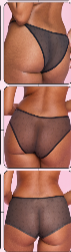 Mesh Panty 3 Pack in Black