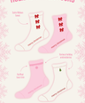 Pink Bow Socks