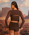 Bibi Shorts in Brown