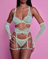 Belle Panty + Garter in Mint