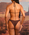 Cherry On Top V-kini Set in Brown