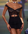 Revenge Dress + Panty Set in Black