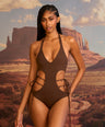 Ava One-Piece in Brown