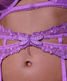 Bloom Panty + Garter in Magenta