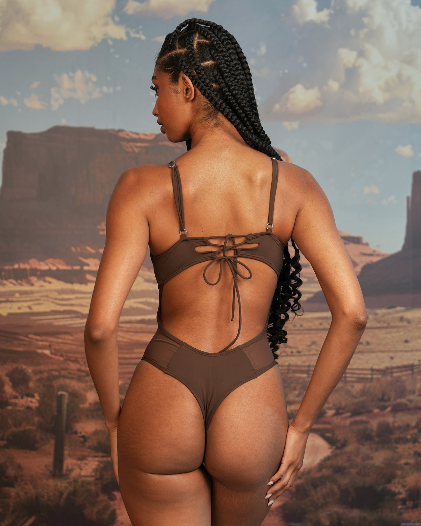 Jade One-Piece in Brown