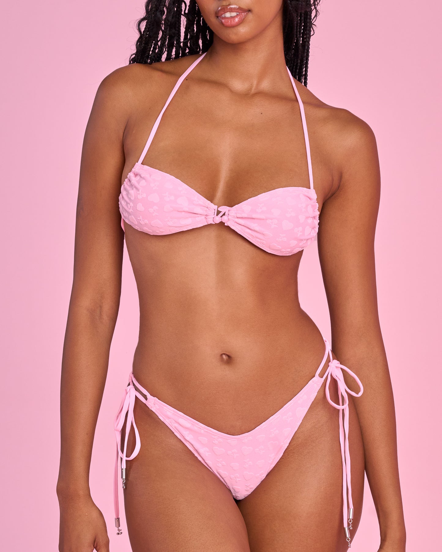 Cherry on Top V-kini in Pink