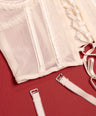 Cherry Pie Bustier Set in Cream