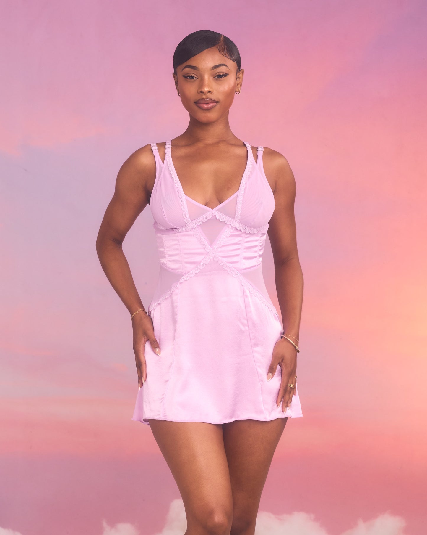 Twin Flame Dress in Lilac