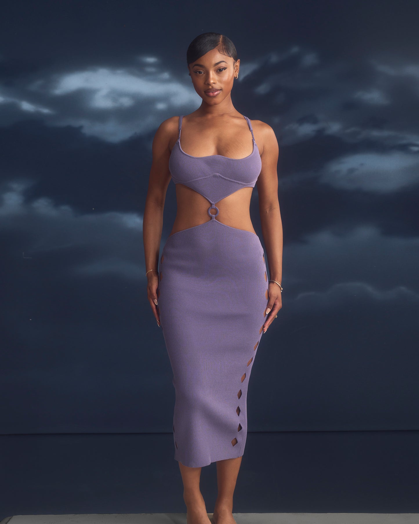 Hell Midi Dress in Dusk